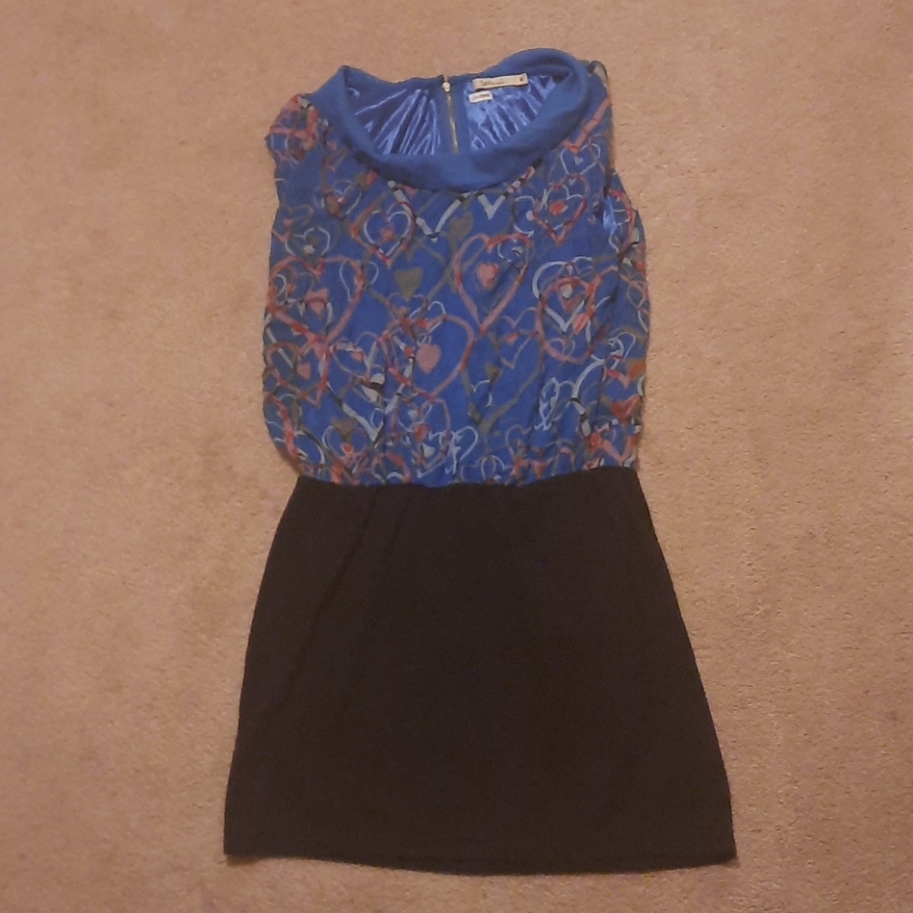 💙🖤Heart Pattern dress